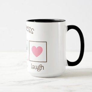 Mug Rire vivant d'amour de bonheur