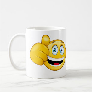 Mug rires smilie avec pouce haut