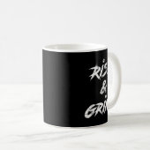 Mug Rise & Grind Motivational Insrational (Devant droit)