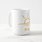 Mug Rise — Minimalist Sunrise (Devant gauche)