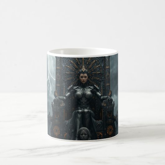 Mug Rise of the AI Empress: Sci Fi Cyberpunk Theme (Centre)