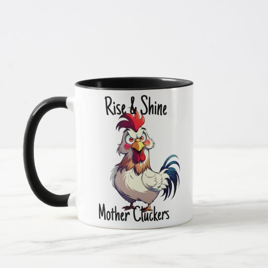 Mug Rise & Shine Mother Cluckers Rooster Matin Call (Gauche)