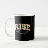 Mug Rise With Courage Christian Religion Bible Scriptu (Gauche)