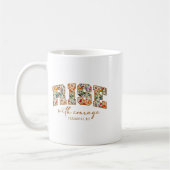 Mug Rise With Courage Christian Religion Bible Scriptu (Gauche)