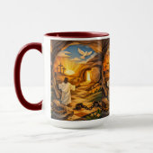 Mug Risen Jesus Empty Tomb 3D Papercut Easter Combo (Gauche)