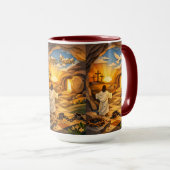 Mug Risen Jesus Empty Tomb 3D Papercut Easter Combo (Devant droit)