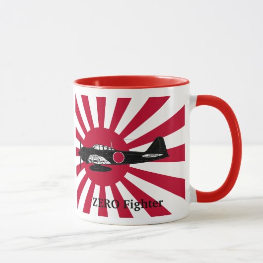 Mug Rising sun flag and Zero Fighter (Droite)