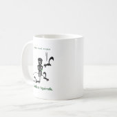 Mug Risque de recyclage : écureuils de kamikaze (Devant gauche)