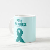 Mug Risque Turquoise de sensibilisation au SSPT (Devant gauche)