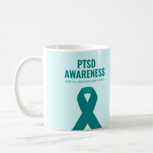 Mug Risque Turquoise de sensibilisation au SSPT
