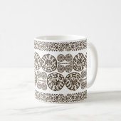 Mug Rituel antique : Homme, Bouclier, Oiseaux et Cerfs (Devant droit)