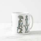Mug rituel de guerrier tribal d'Afrique Abstraite (Devant droit)