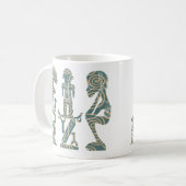 Mug rituel de guerrier tribal d'Afrique Abstraite (Devant gauche)