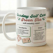 Mug Rituel de thé vert calme pour le dimanche