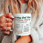 Mug Rituel de thé vert calme pour le dimanche