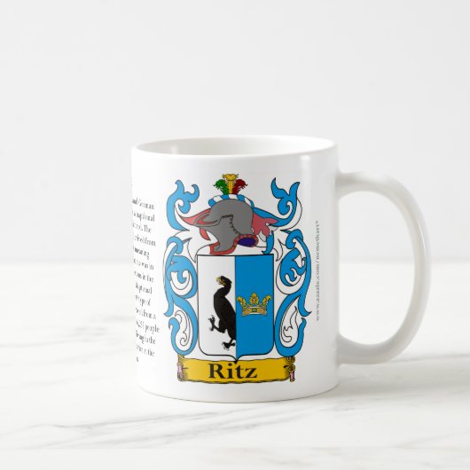 Mug Ritz, l'origine, la signification et la crête (Droite)