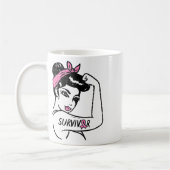 Mug Riveter Cancer du sein Survivant Sensibilisation a (Gauche)