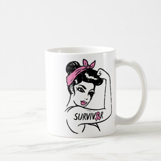 Mug Riveter Cancer du sein Survivant Sensibilisation a (Droite)