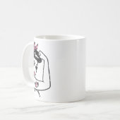 Mug Riveter I Won Sensibilisation Cancer du Sein Survi (Devant gauche)