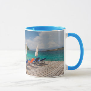 Mug Riviera albanaise, Ksamil, front de mer de la vill