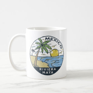 Mug Riviera Maya Mexique Vintage