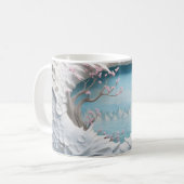 Mug Rivière 3D Winding dans une forêt (Devant gauche)