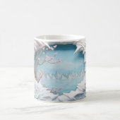Mug Rivière 3D Winding dans une forêt (Centre)