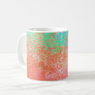 Mug Rivière de feu Orange alcool Encre Abstraite