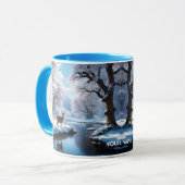 Mug Rivière d'hiver de Imaginaire Vivid Deer (Devant gauche)