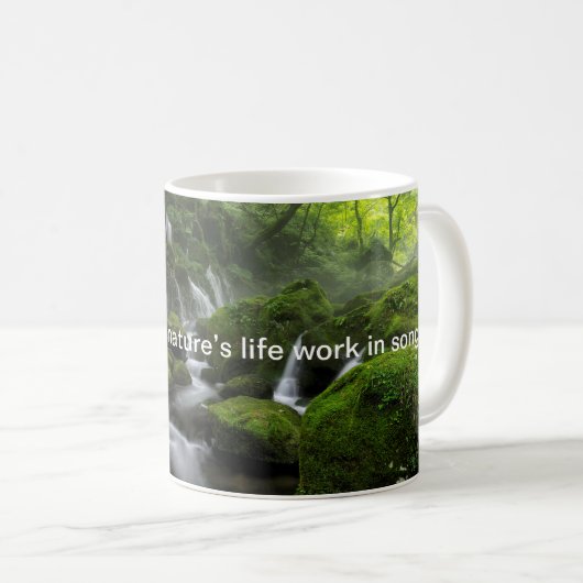 Mug Rivière - Forêt verte - Mix de devis (Devant droit)