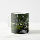 Mug Rivière - Forêt verte - Mix de devis (Devant gauche)