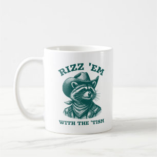 Mug Rizz 'Em Avec Le 'Tism Raccoon Cowboy Western