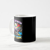 Mug Rizz les avec le tisme mème de raton laveur autist (Devant gauche)