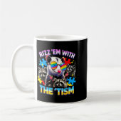 Mug Rizz les avec le tisme mème de raton laveur autist (Gauche)