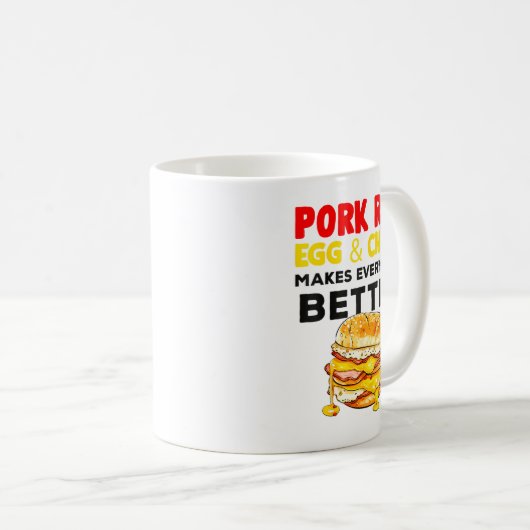 Mug Rk Roll Egg And Cheese New Jersey Pride Nj Foodie (Devant droit)