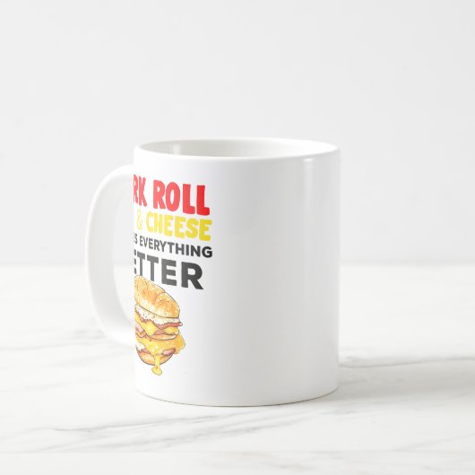 Mug Rk Roll Egg And Cheese New Jersey Pride Nj Foodie (Devant gauche)