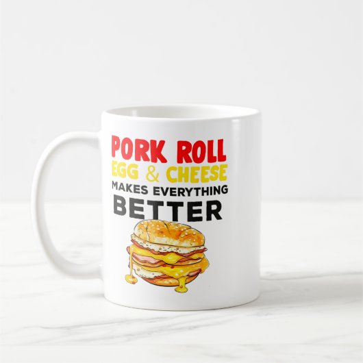 Mug Rk Roll Egg And Cheese New Jersey Pride Nj Foodie (Gauche)