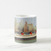 Mug RMS Queen Mary Sailing New York 1950 (Centre)