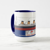Mug RMS Titanic (Devant gauche)