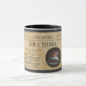 MUG RMS TITANIC BOARING PUBLICATION (Centre)
