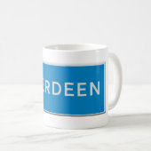 Mug Road sign Aberdeen (Devant droit)