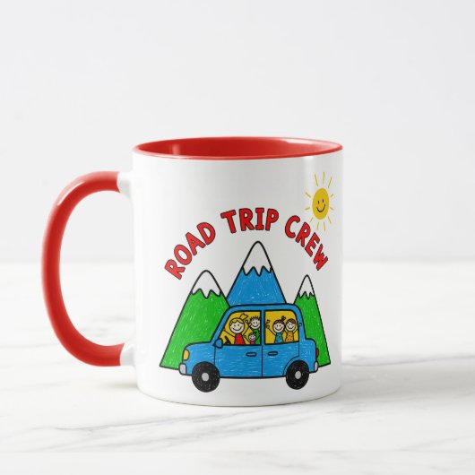 Mug Road Trip Crew Kids Travel Drawing (Gauche)