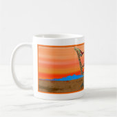 Mug Roadrunner au coucher du soleil (Gauche)