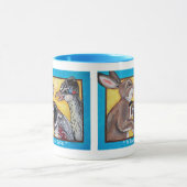 Mug Roadrunner de Quail de Rabbit animal humoristique  (Centre)