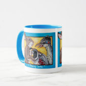 Mug Roadrunner de Quail de Rabbit animal humoristique  (Devant gauche)
