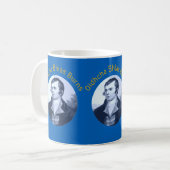 Mug Robbie Burns - Oidhche Bhlas Burns Yellow Text (Devant gauche)