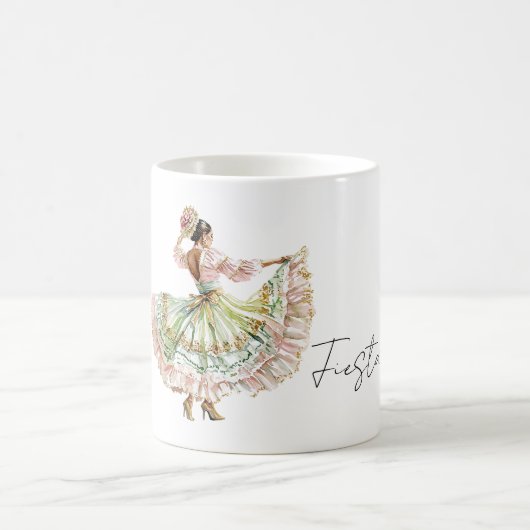 Mug Robe de danse de fiesta mexicaine (Centre)