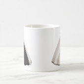 Mug Robe de mariage noire et blanche (Centre)