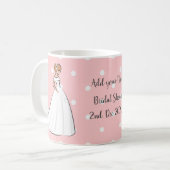 Mug Robe de mariée blanche pour la fête prénuptiale ro (Devant gauche)
