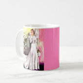 Mug robe de mariée imprimée de 1938 (Devant gauche)
